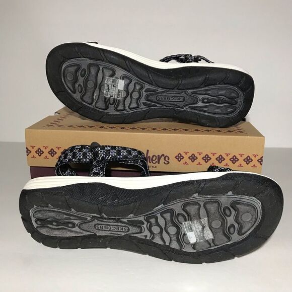 Skechers Reggae Cup Washable Knit Quarter Strap Sandals - Picture 9 of 9